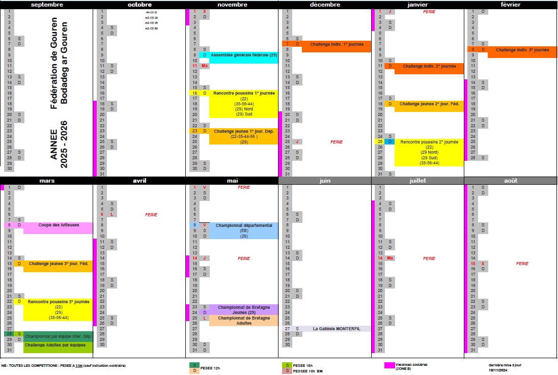 projet calendrier 2025 2026