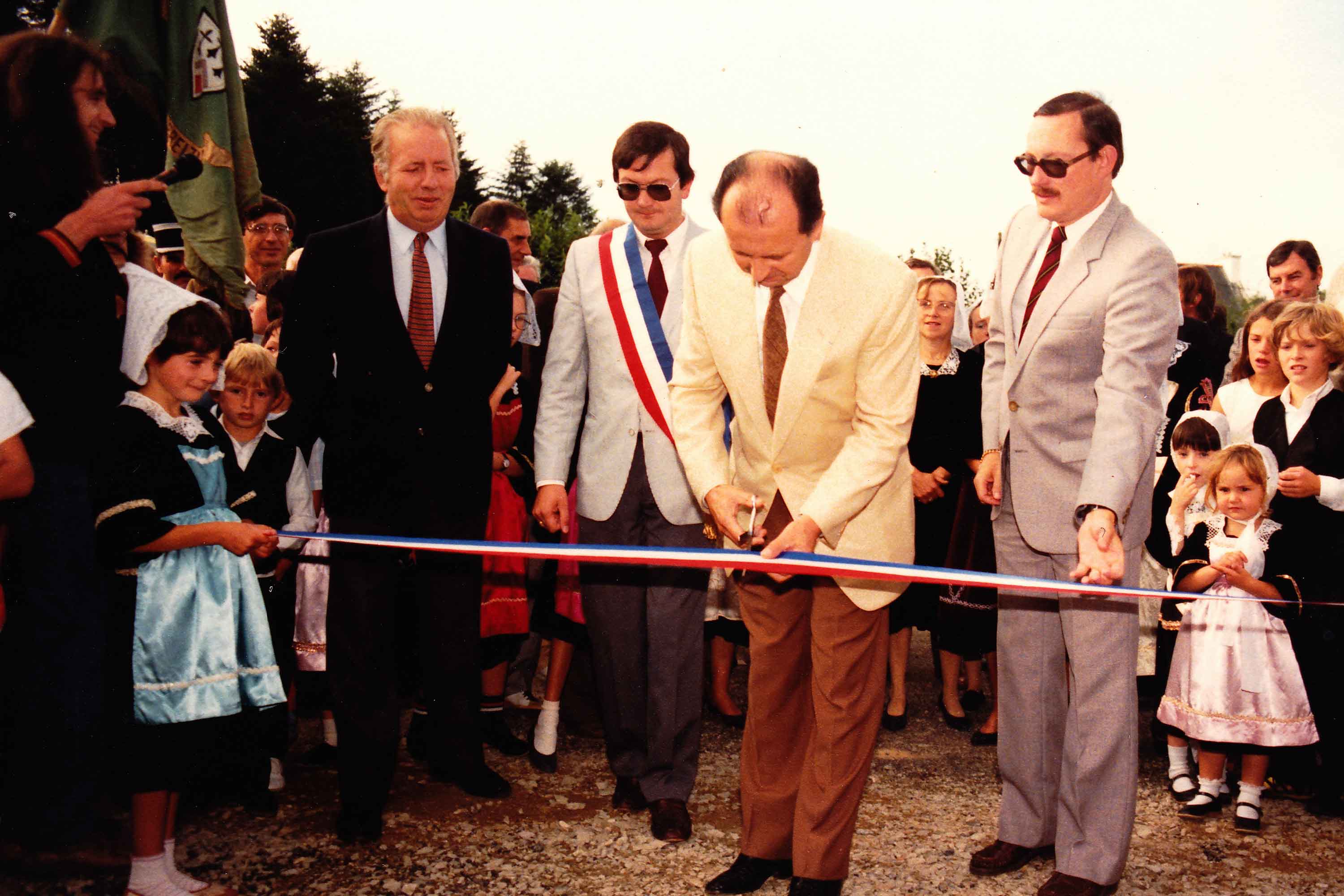 Ti Ar Gouren inauguration 16.09.1984 P. Le Treut-J.Demenou-D. Créoff- SP Chateaulin 