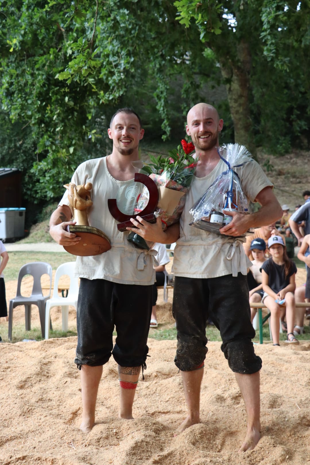 Clément Priol, lauréat du tournoi et Arzhel Puillandre, trophée du lamm